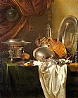 Willem Kalf Canvas Paintings - Still Life with Chafing Dish